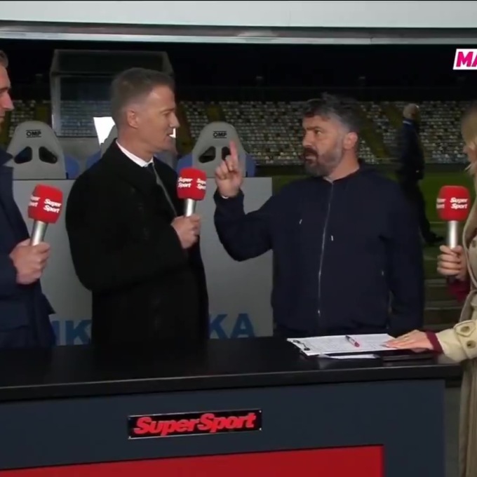 Croazia, Gattuso litiga con un ex calciatore in tv: “Parli troppo”