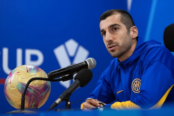 Inter, stop Mkhitaryan: proverà il recupero per il derby