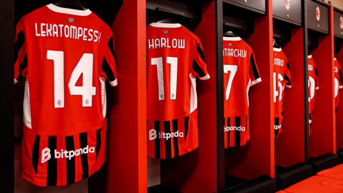Lo spogliatoio del Milan