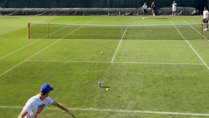Sinner-Sabalenka, show a Wimbledon: ecco il video