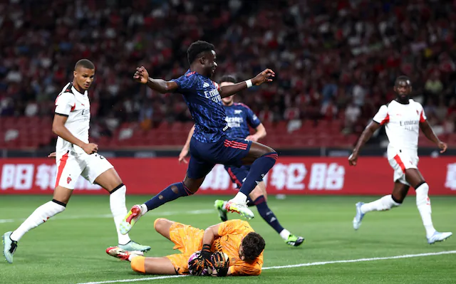 Arsenal-Milan 1-0, decide Saka. Prima sconfitta per Allegri