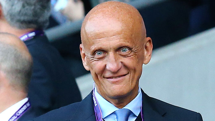 Pierluigi Collina in visita al Var Center di Lissone