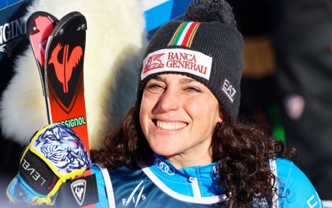 Federica Brignone è tornata a sciare