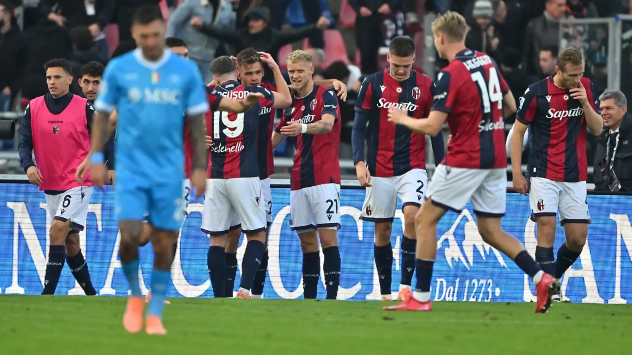 Napoli, crollo al Dall’Ara: il Bologna di Italiano domina e vince 2-0