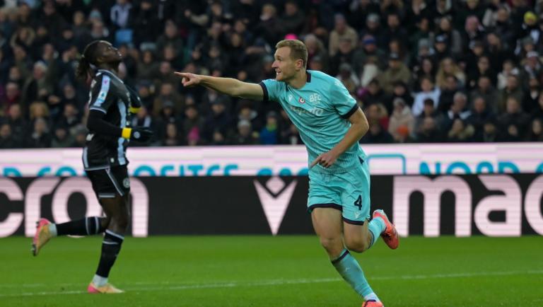 Il Bologna espugna Udine e vola grazie a Pobega e Bernardeschi