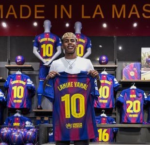 La maglietta più venduta del 2025 è stata quella di Yamal