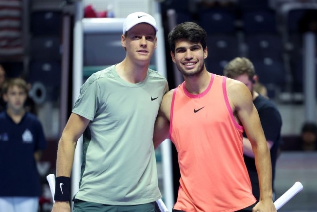 Domani la sfida esibizione Sinner-Alcaraz