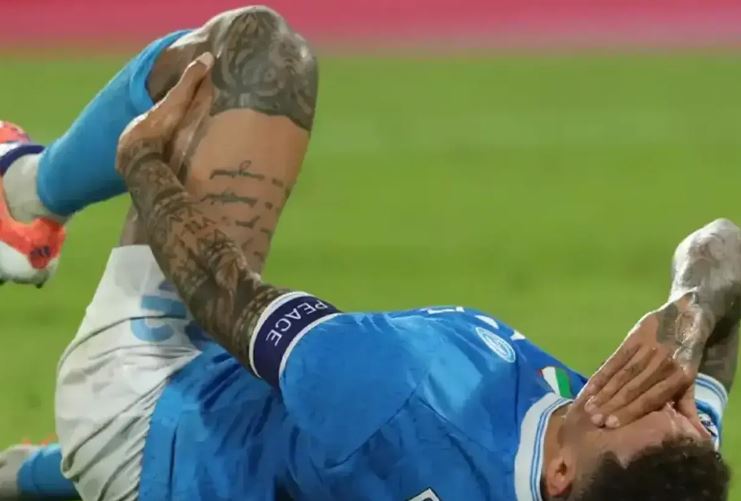 Di Lorenzo si opera al piede sinistro: “Ho temuto il peggio”