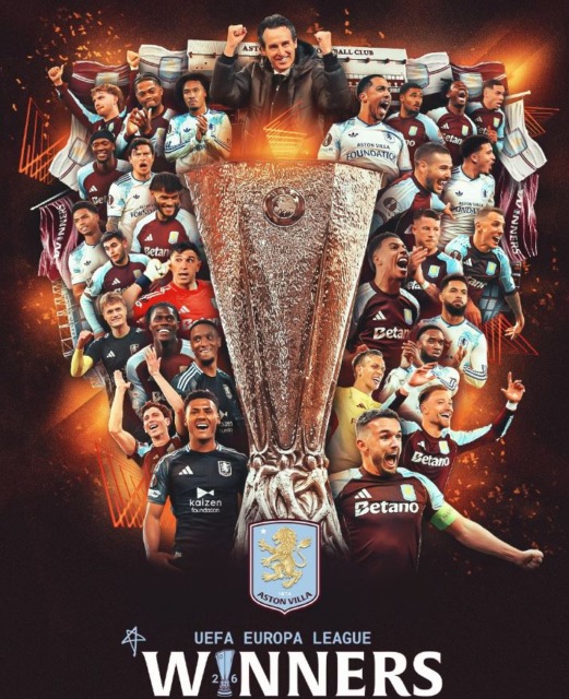 L’Aston Villa travolge 3-0 il Friburgo e vince l’Europa League