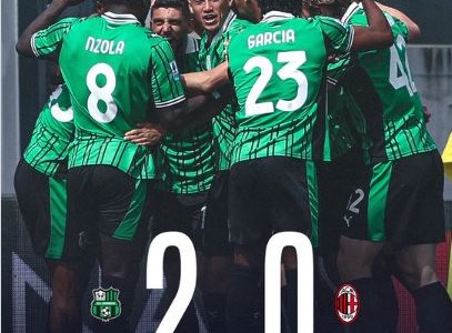 Il Sassuolo divora un Milan in crisi: finisce 2-0 per i neroverdi