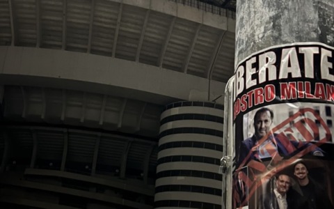 Milan, protesta contro la proprietà: manifesti in giro per Milano